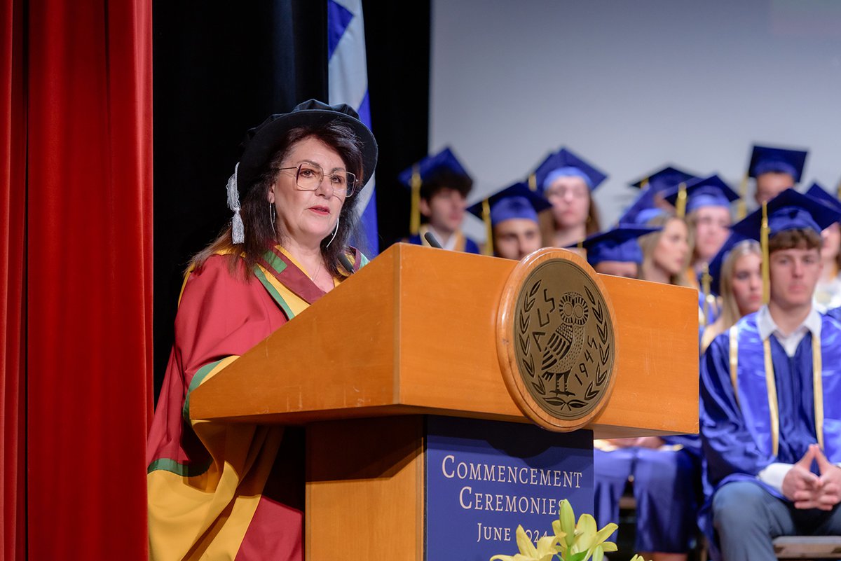 Dr. Peggy Pelonis, President of ACS Athens