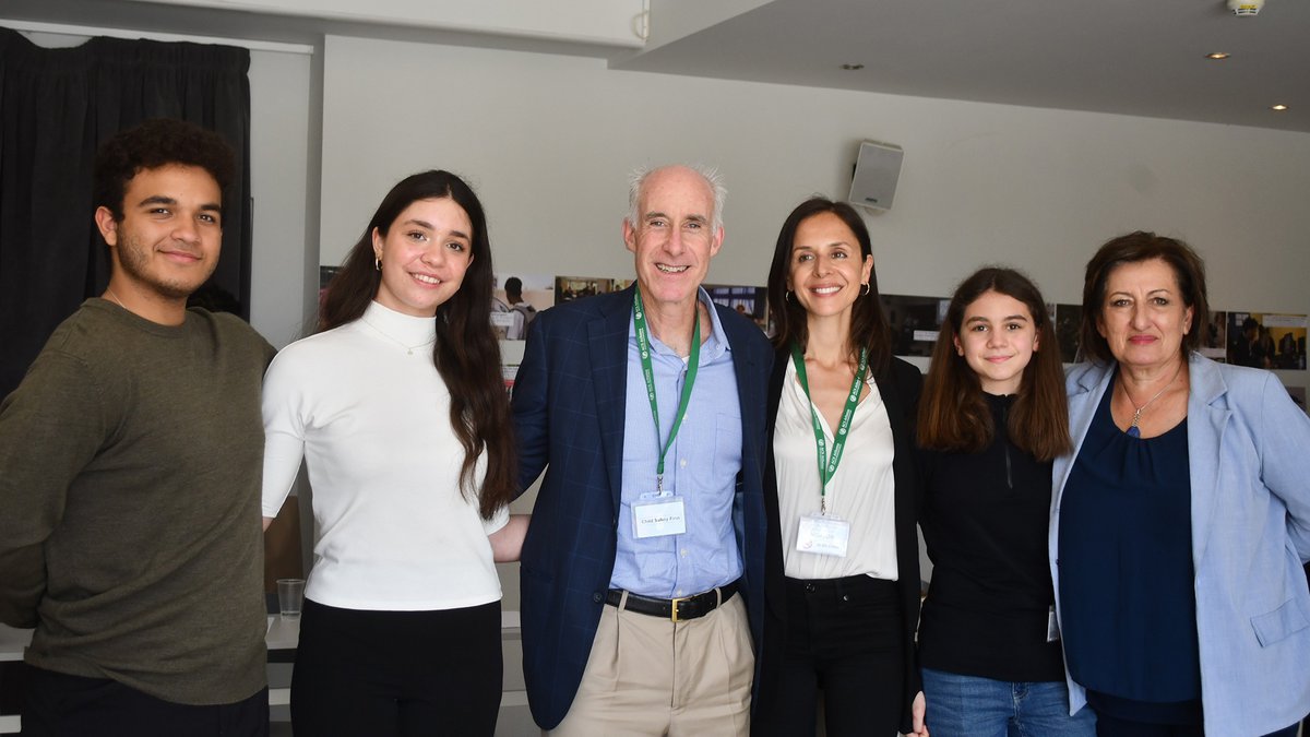 ACS Athens students, Ed Shapiro, Sofia Kouvelaki, Julia Tokatlidou